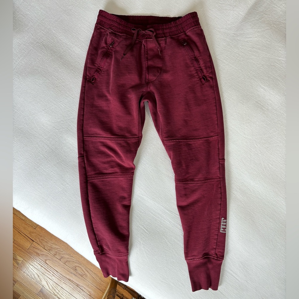 Kith NYC Men's Heavy Sweatpants Joggers in Maroon Red, Medium - Picture 8 of 8